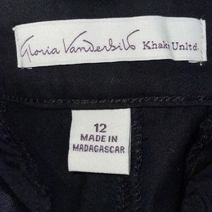 Size 12 Short Gloria Vanderbilt Black Pants. NWT!